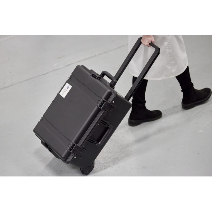 Incinta portabila de relevare urme papilare prin depunere de vapori de metal in camera vidata 